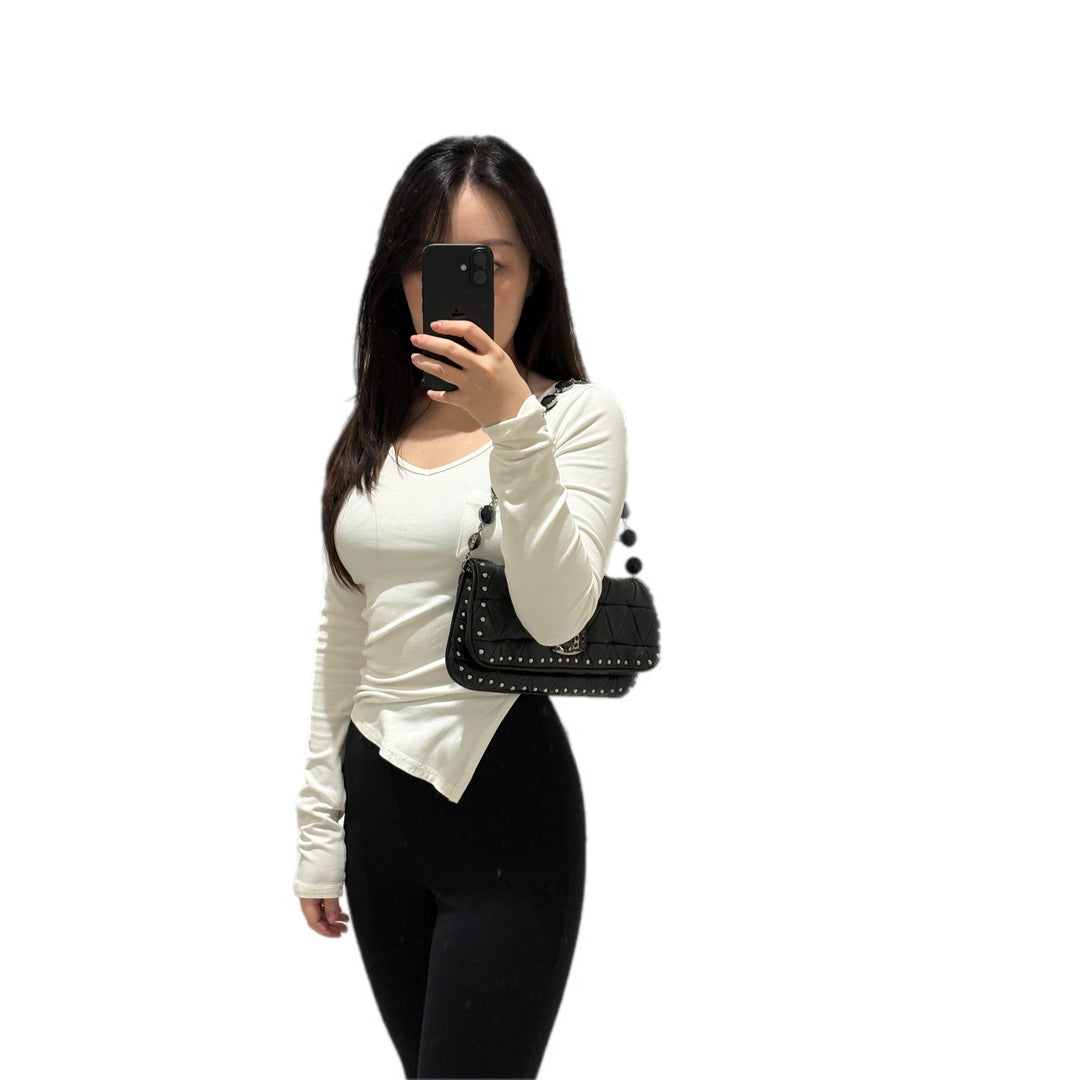 Miumiu Black Crystal Hobo Bag