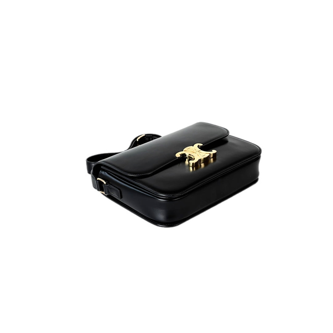 Celine Triomphe Classique 22cm Bag Black Smooth Calfskin