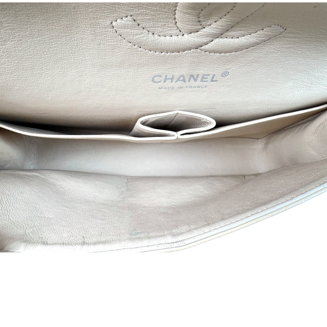 Chanel Classic Flap Medium Cream Caviar Bag