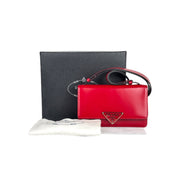 Prada Red Pattina Shouldet Bag