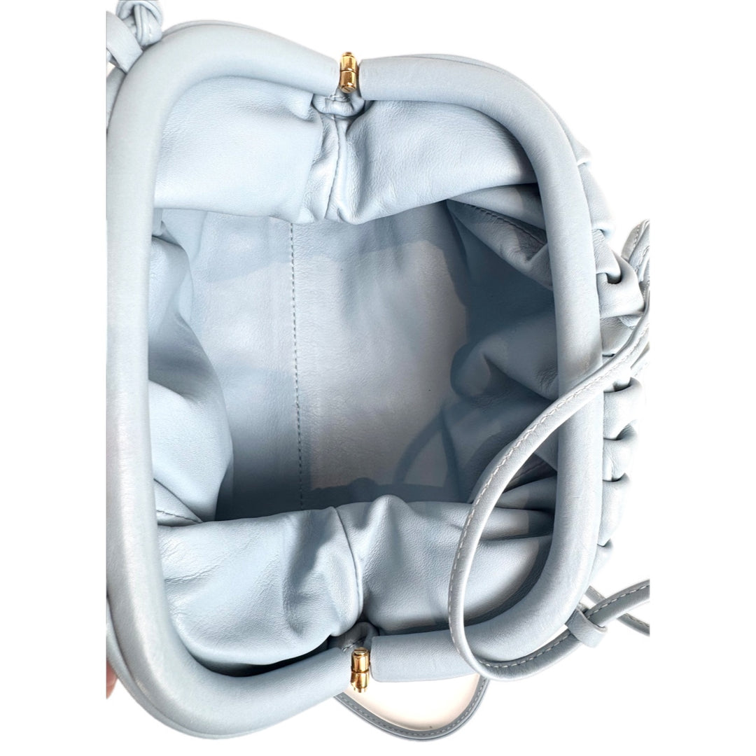 Bottega Veneta Blue Mini The Pouch Bag