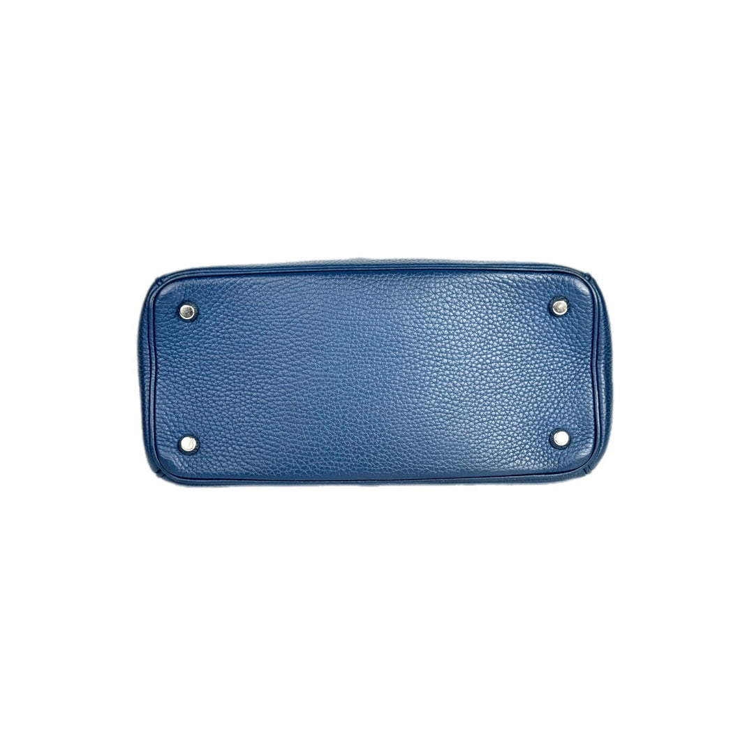 Dior Blue Leather Handle Bag