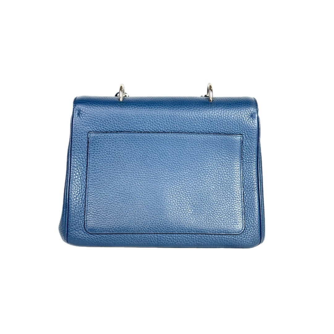 Dior Blue Leather Handle Bag
