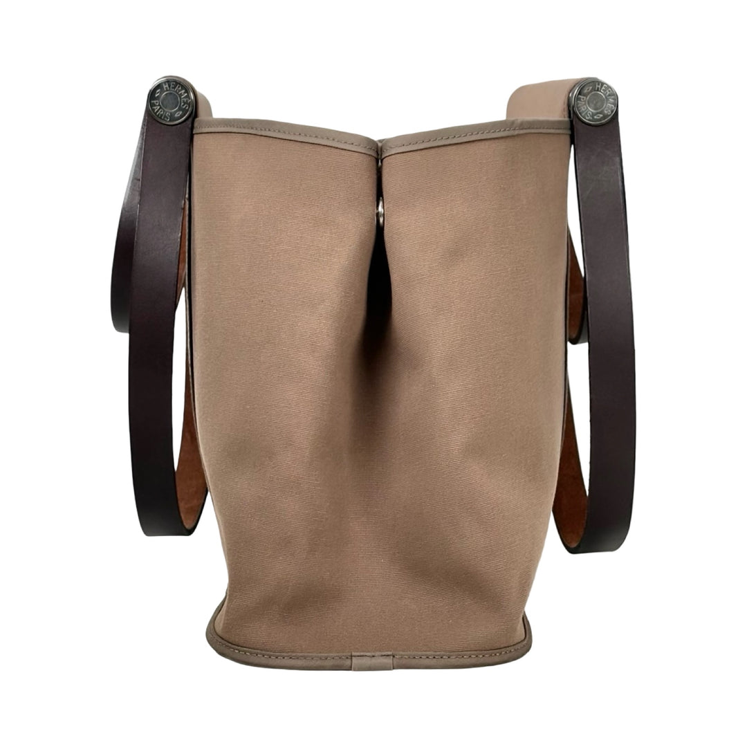 Hermes Etoupe Cabal Canvas Bag
