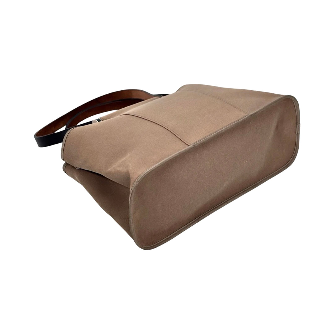 Hermes Etoupe Cabal Canvas Bag