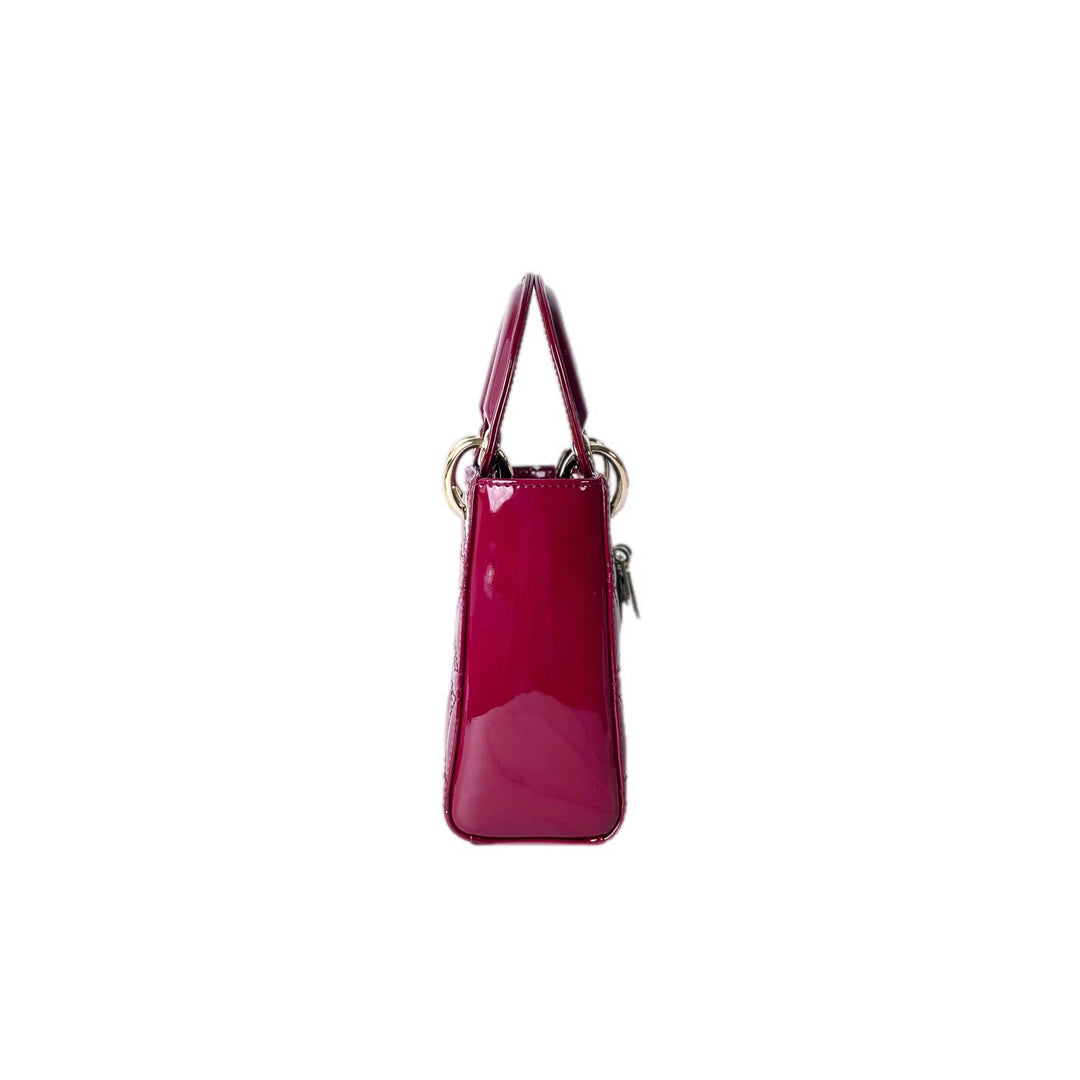 Dior Red  Lady Dior Mini Bag