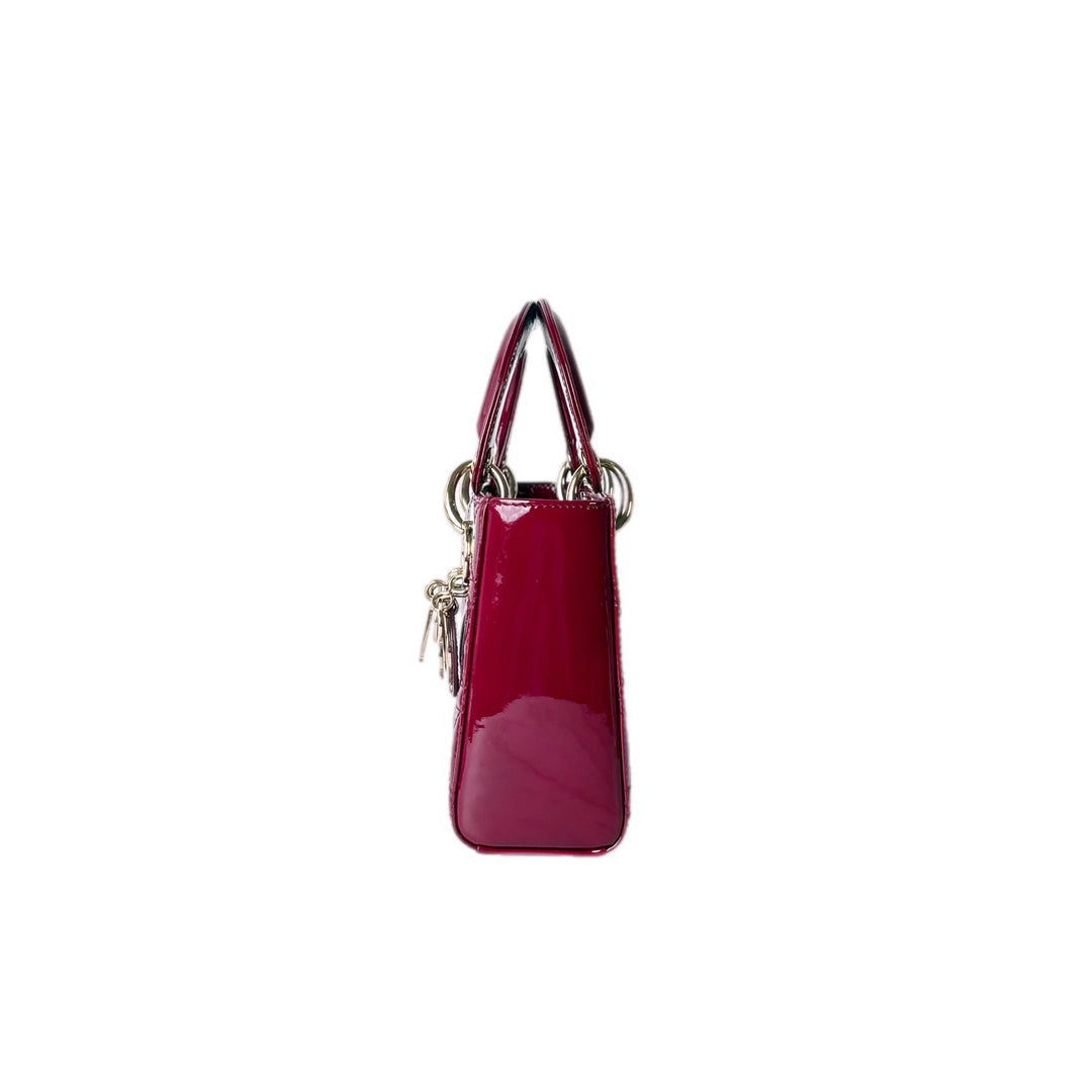 Dior Red  Lady Dior Mini Bag