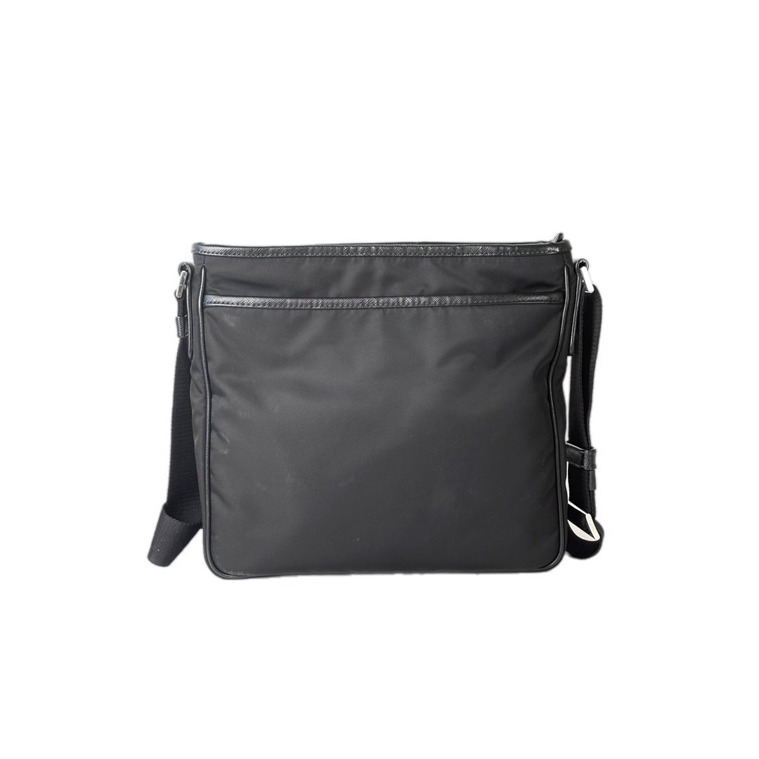 Prada Black Nylon Messenger Bag