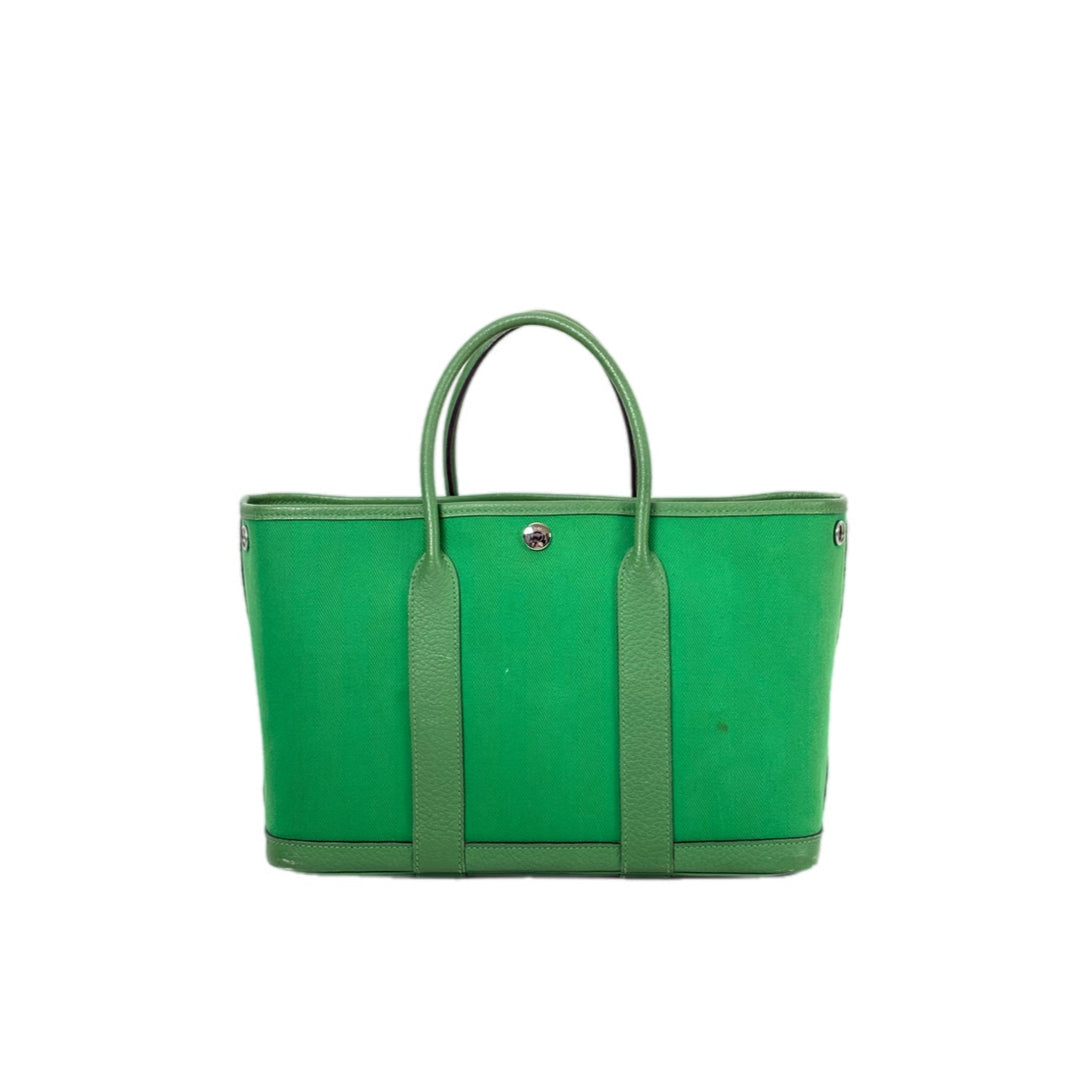 Hermes Garden Party 30cm Canvas Green