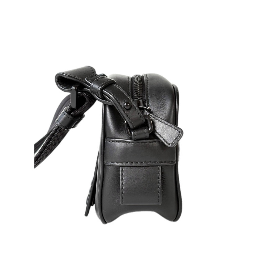 Bottega Veneta Black Leather Pochette Shoulder Bag