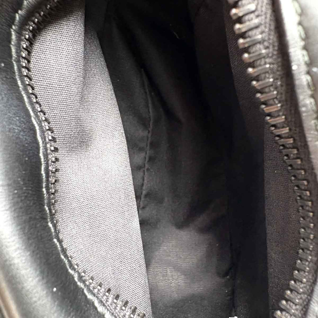 Bottega Veneta Black Leather Pochette Shoulder Bag