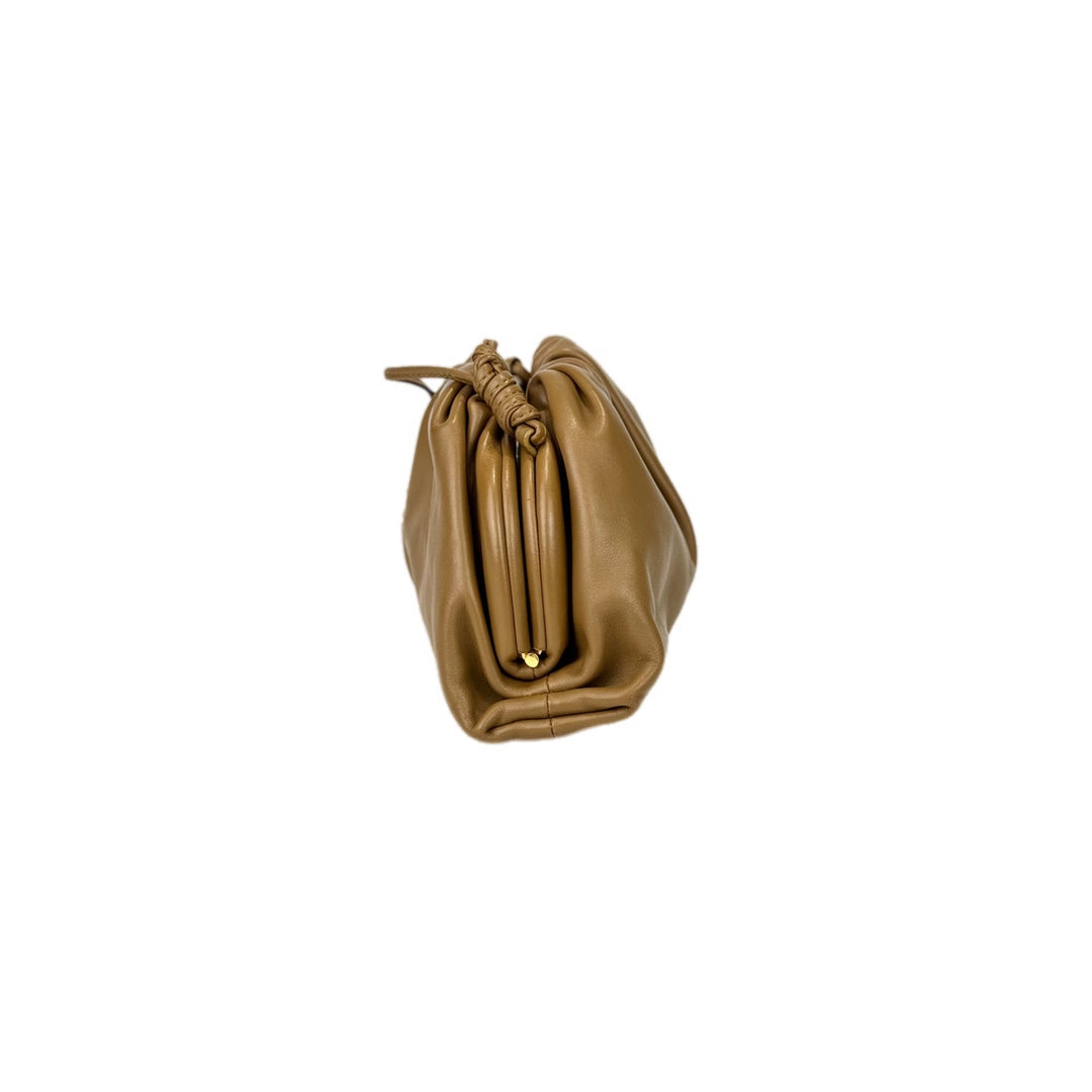 Bottega Veneta Yellow Mini Brown Pouch Bag