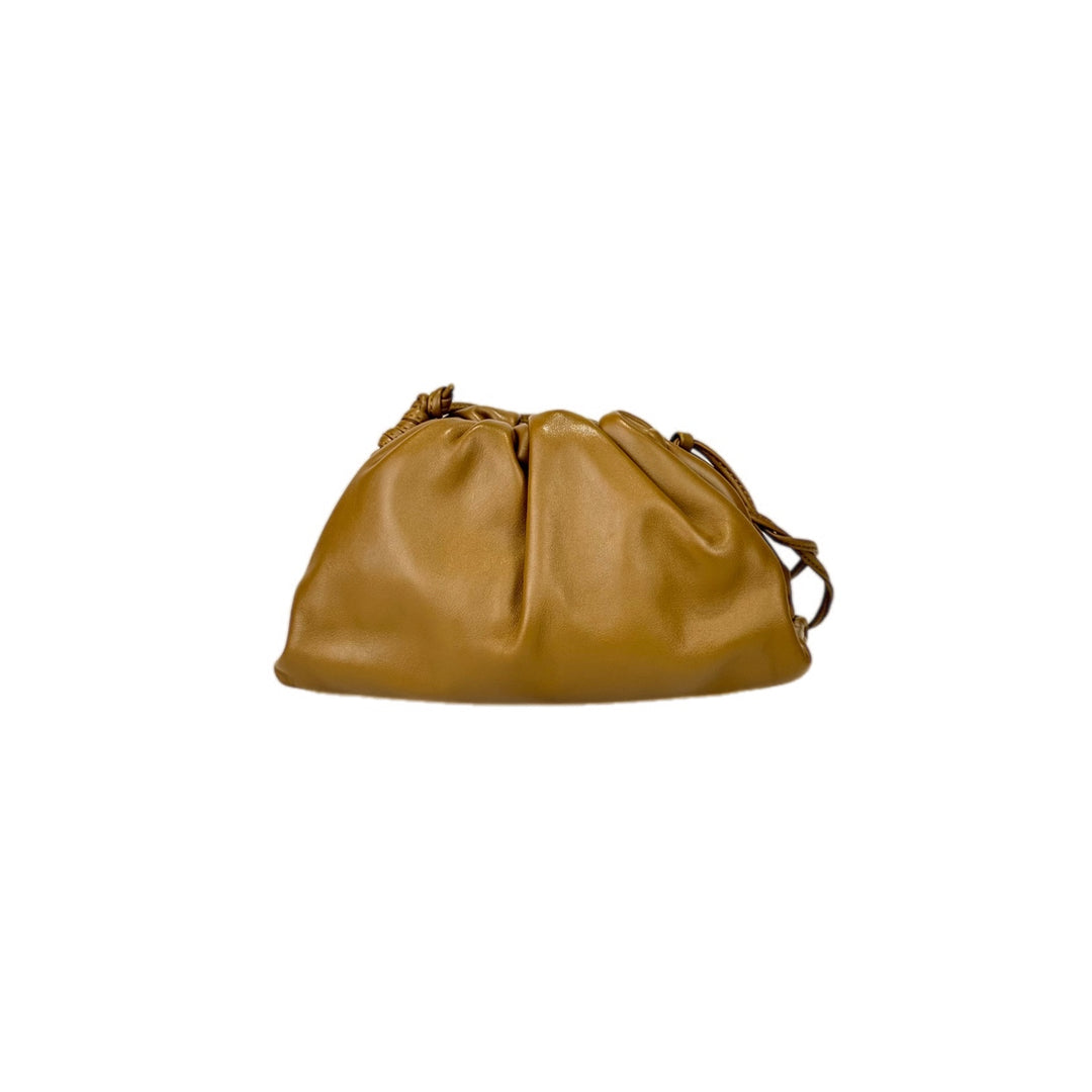 Bottega Veneta Yellow Mini Brown Pouch Bag