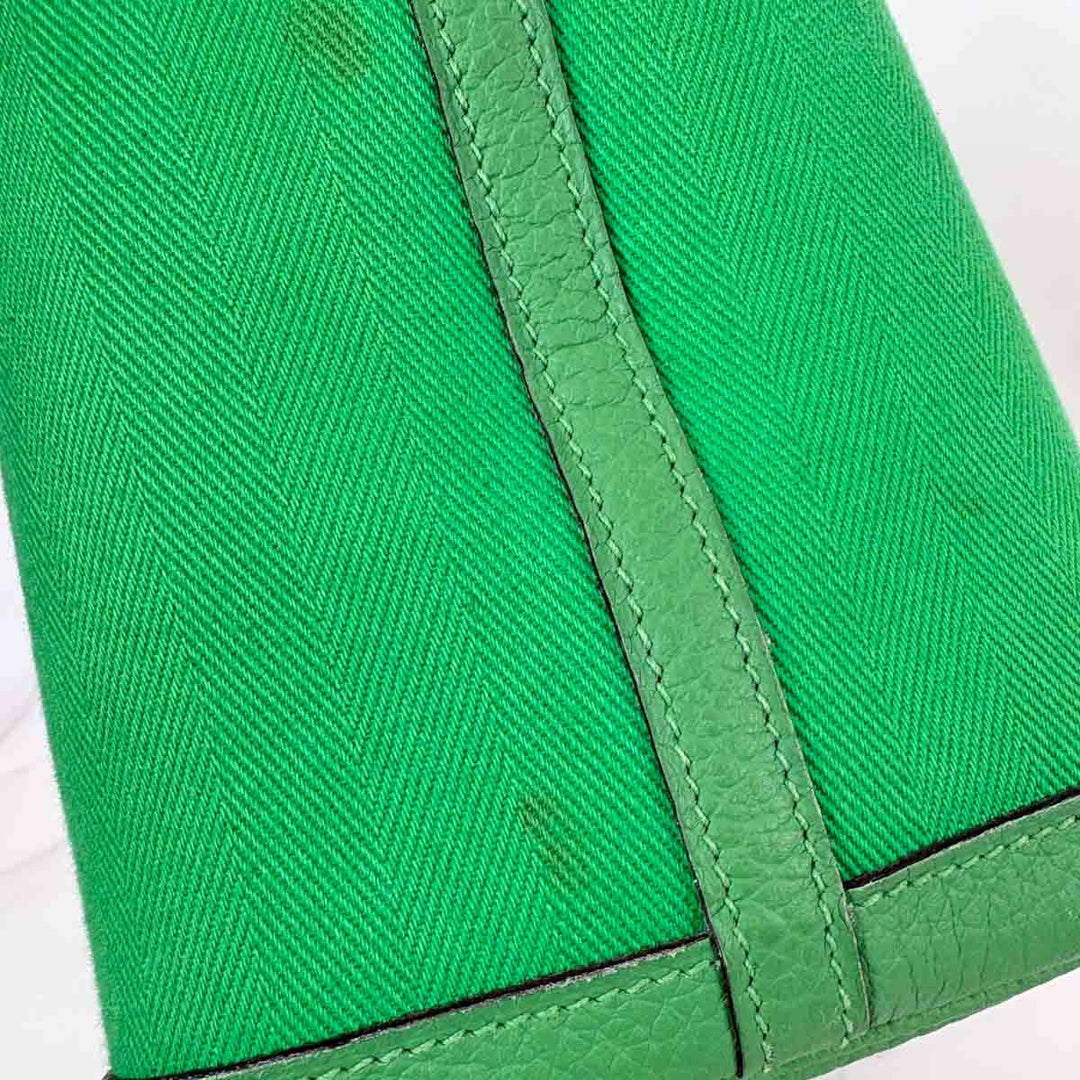 Hermes Garden Party 30cm Canvas Green