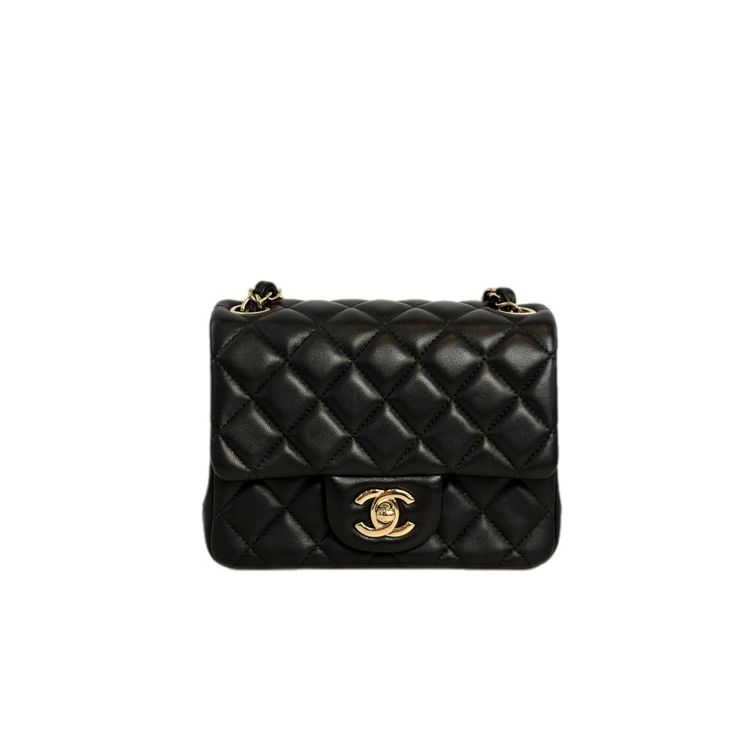 Chanel Classic Flap Mini Square Black Bag