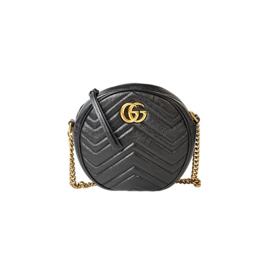 Gucci GG Marmont  Round Chain Shoulder Bag