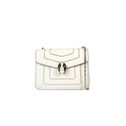 Bvlgari Serpenti  Cross Body White Mini Bag