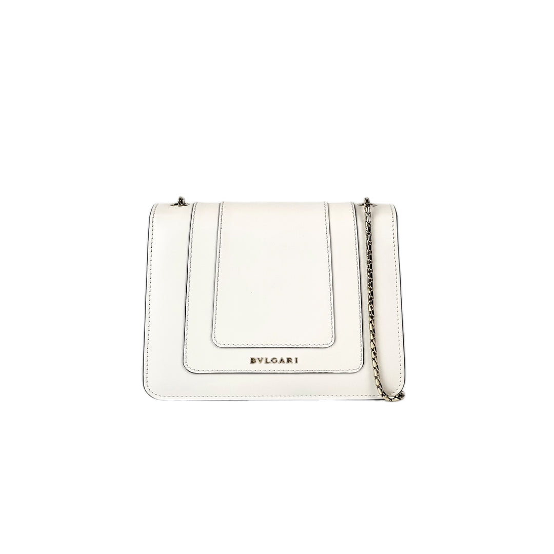 Bvlgari Serpenti  Cross Body White Mini Bag
