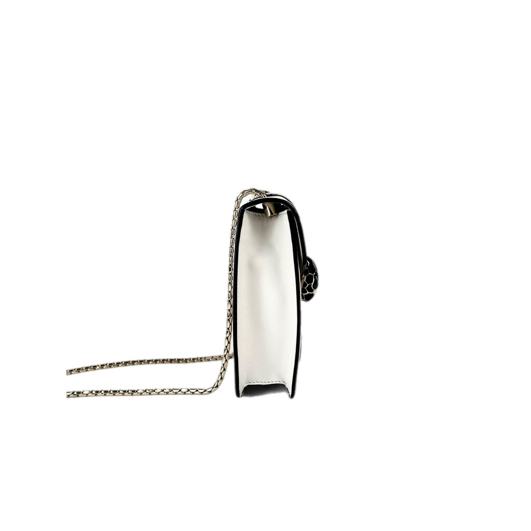 Bvlgari Serpenti  Cross Body White Mini Bag