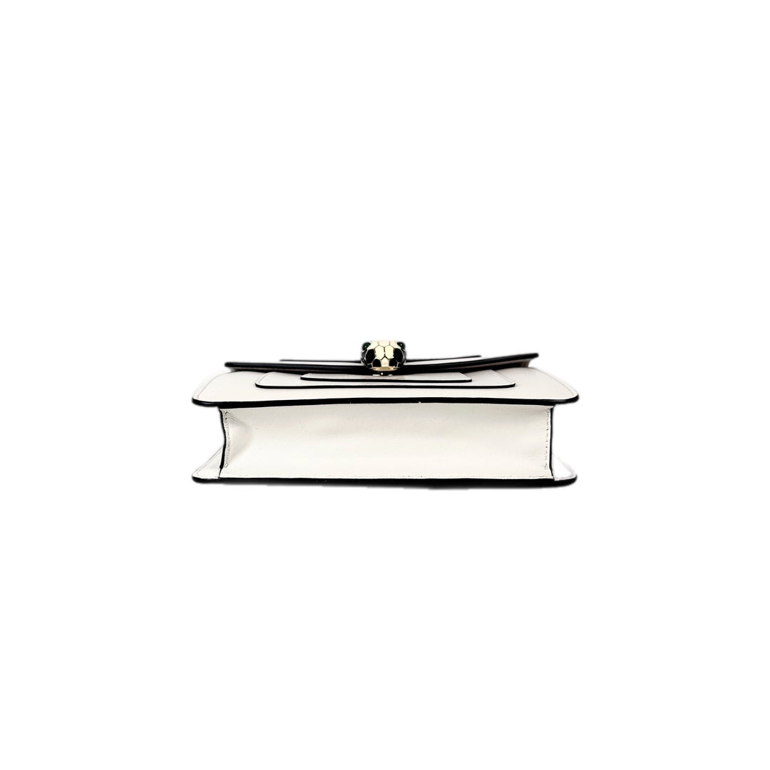 Bvlgari Serpenti  Cross Body White Mini Bag