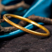 18k Solid Yellow Gold Bangle 11g