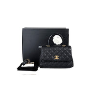Chanel Coco Handle Small Black Caviar GHW Bag
