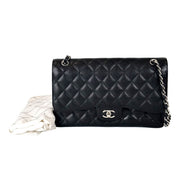 Chanel Black Classic Flap Jumbo Bag