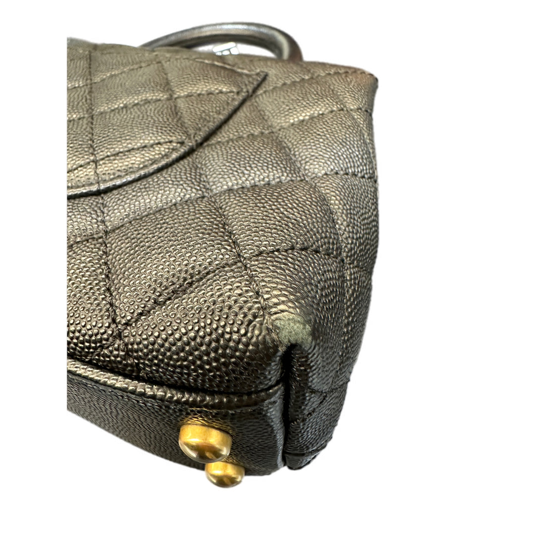 Chanel Coco Handle Small Black Caviar GHW Bag