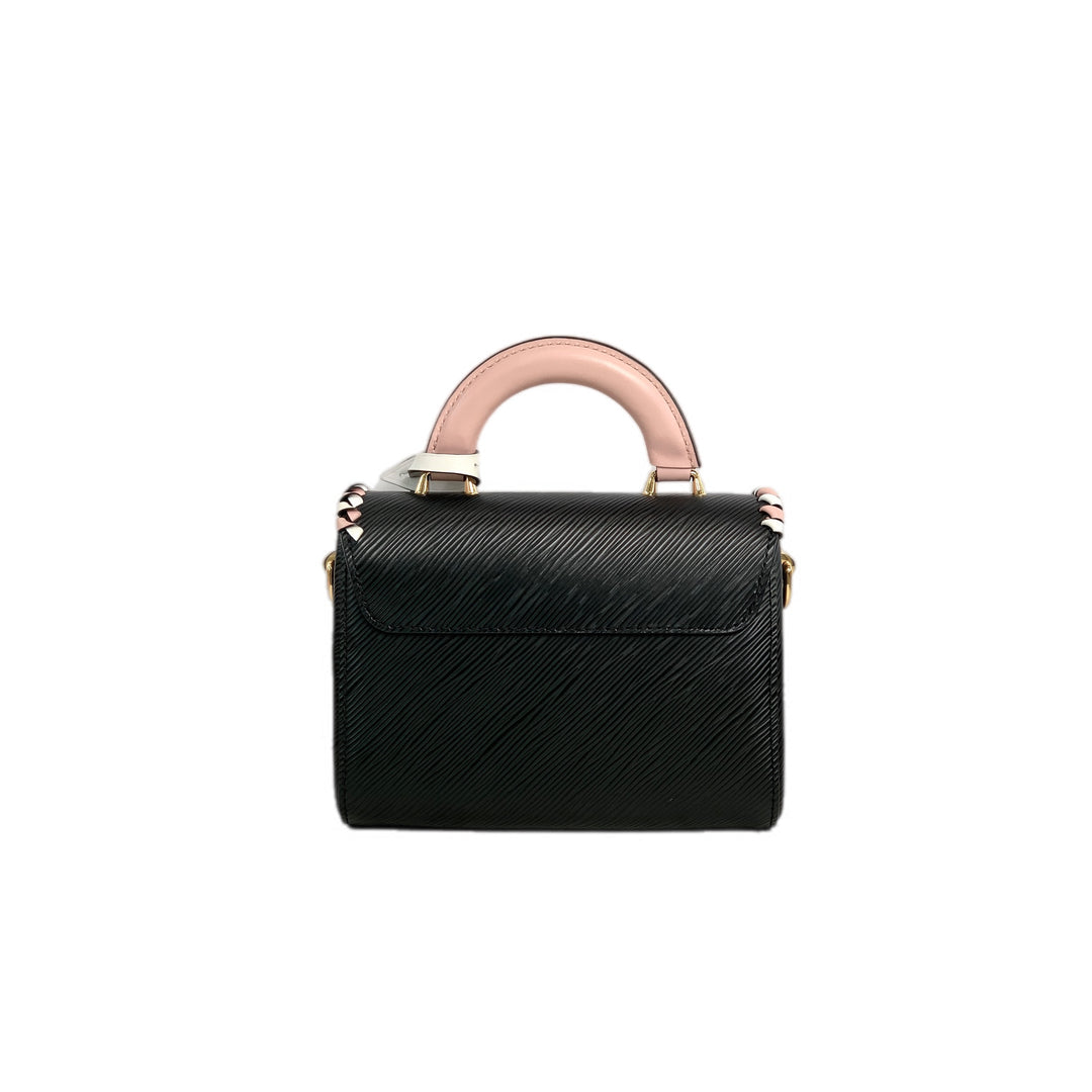 Louis Vuitton Epi Twist Pink/Black Handle PM 19cm
