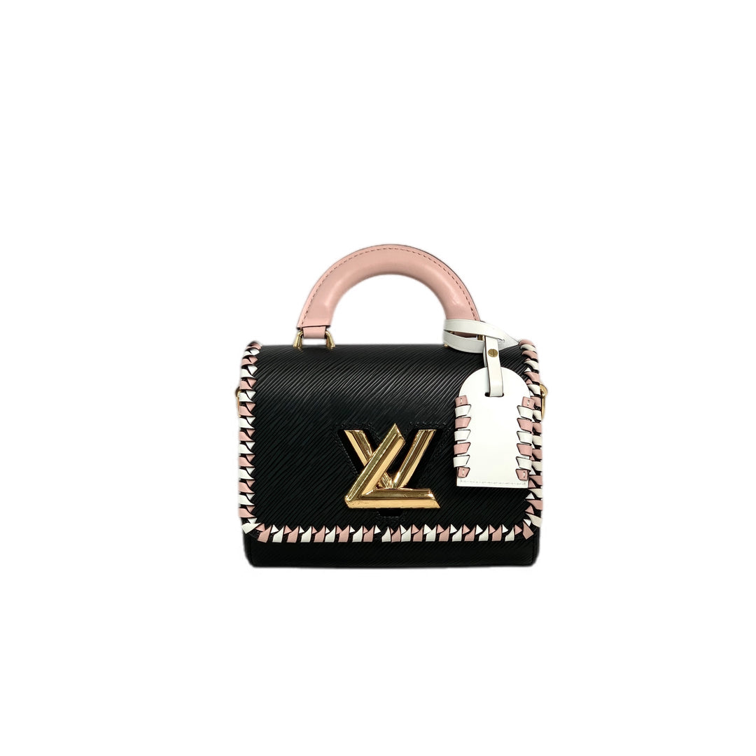 Louis Vuitton Epi Twist Pink/Black Handle PM 19cm
