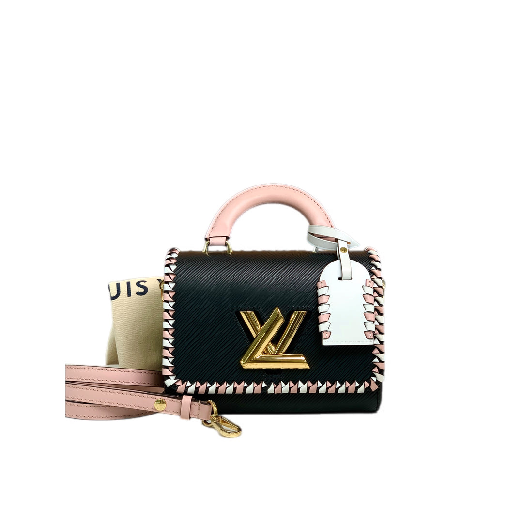 Louis Vuitton Epi Twist Pink/Black Handle PM 19cm