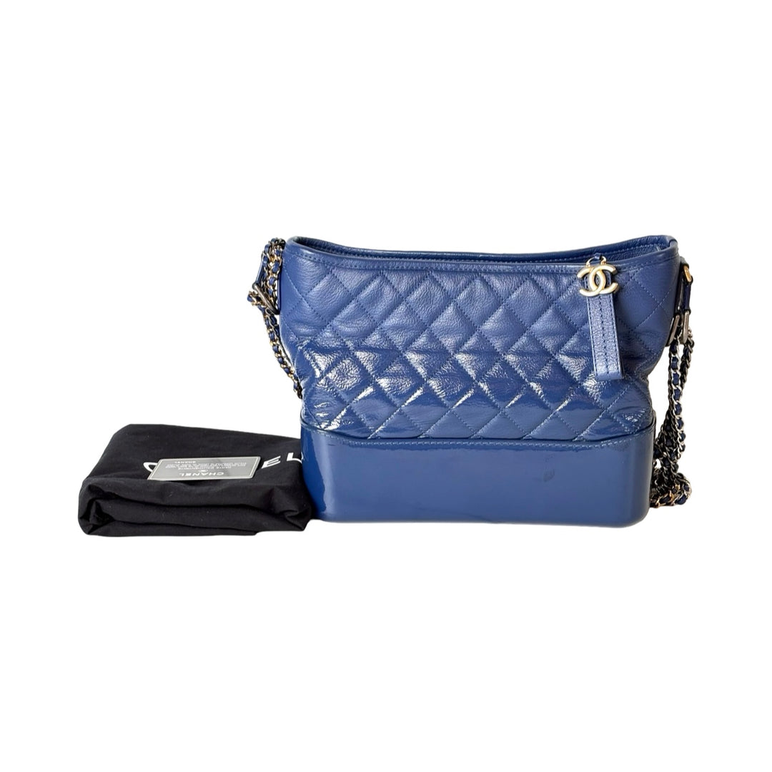 Chanel Gabrielle Medium Blue Calfskin Bag