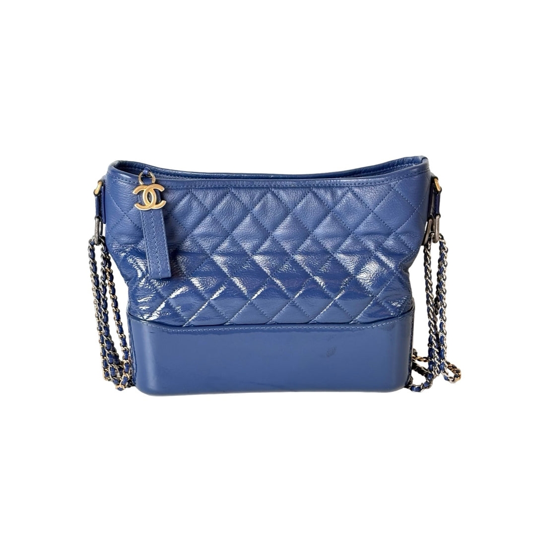 Chanel Gabrielle Medium Blue Calfskin Bag