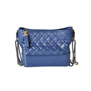 Pre-owned Chanel Gabrielle Medium Blue Calfskin Bag