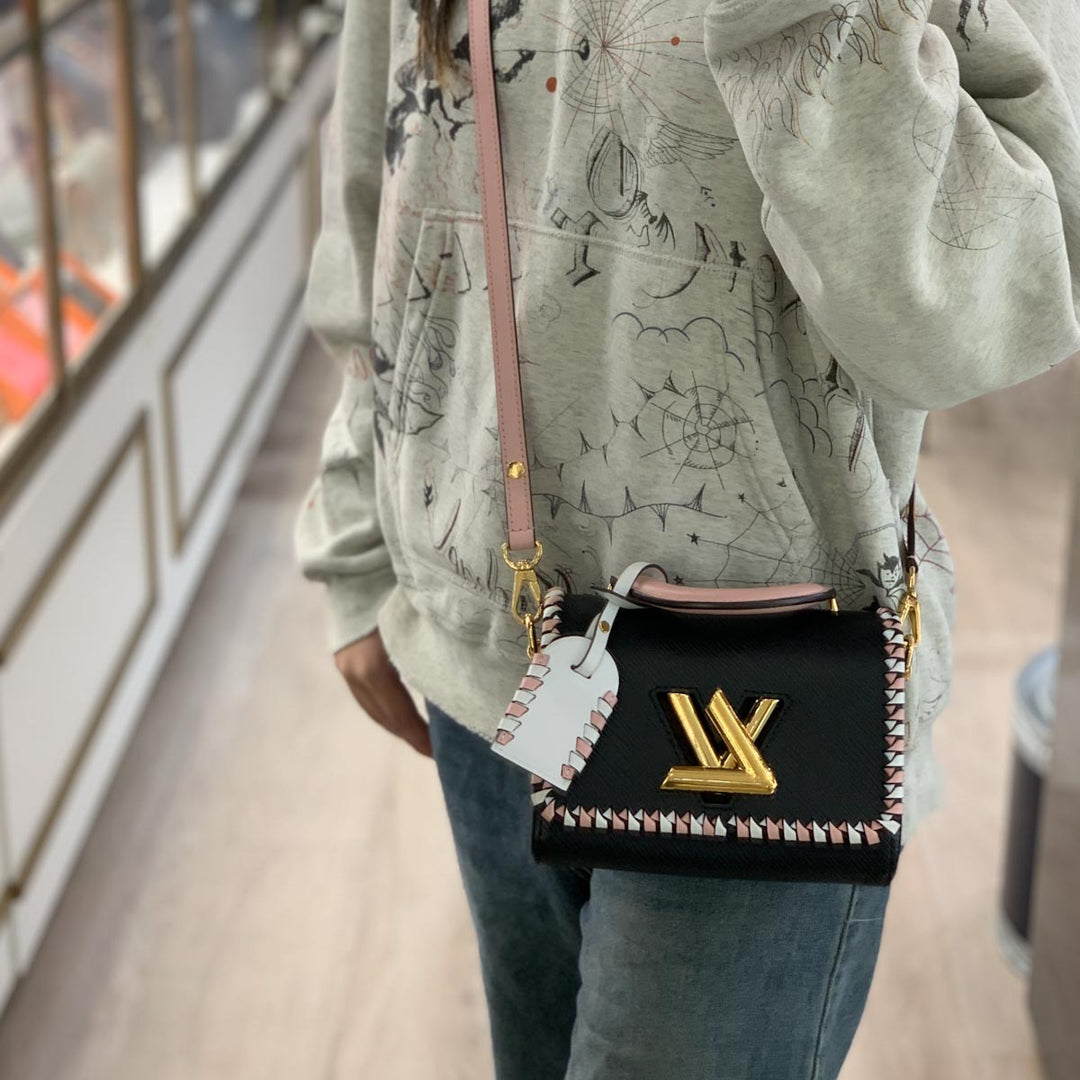Louis Vuitton Epi Twist Pink/Black Handle PM 19cm