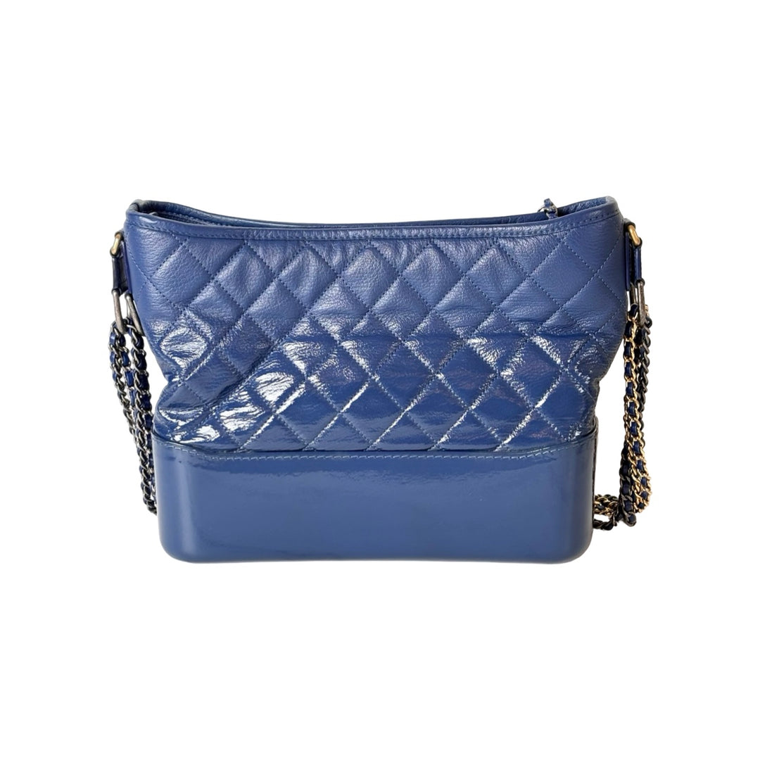 Chanel Gabrielle Medium Blue Calfskin Bag