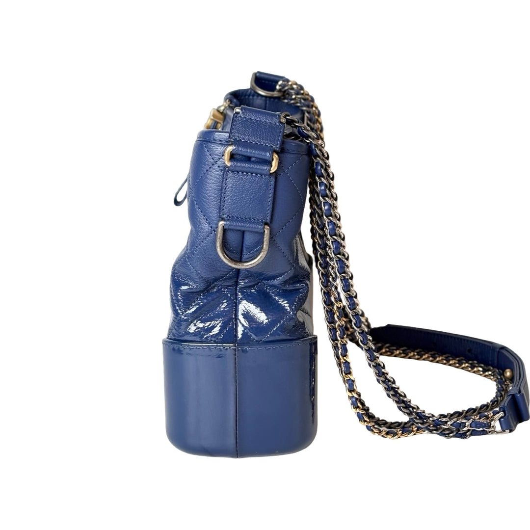 Chanel Gabrielle Medium Blue Calfskin Bag