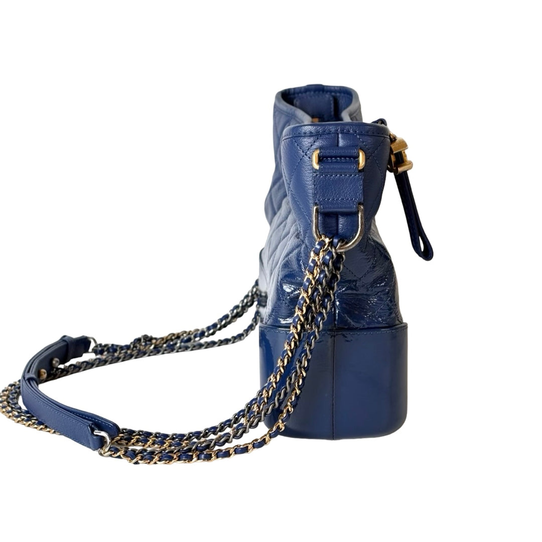 Chanel Gabrielle Medium Blue Calfskin Bag