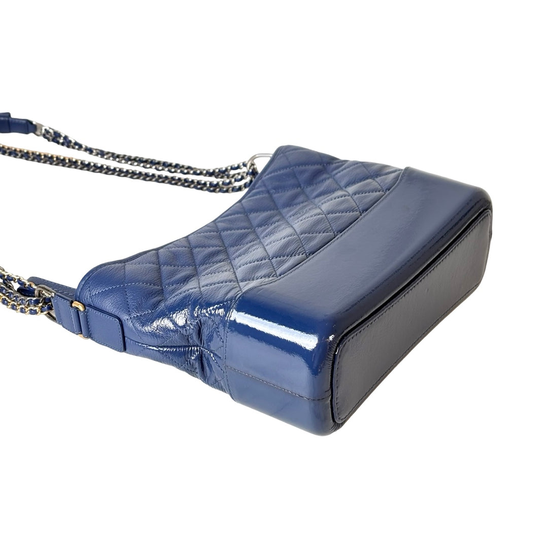 Chanel Gabrielle Medium Blue Calfskin Bag