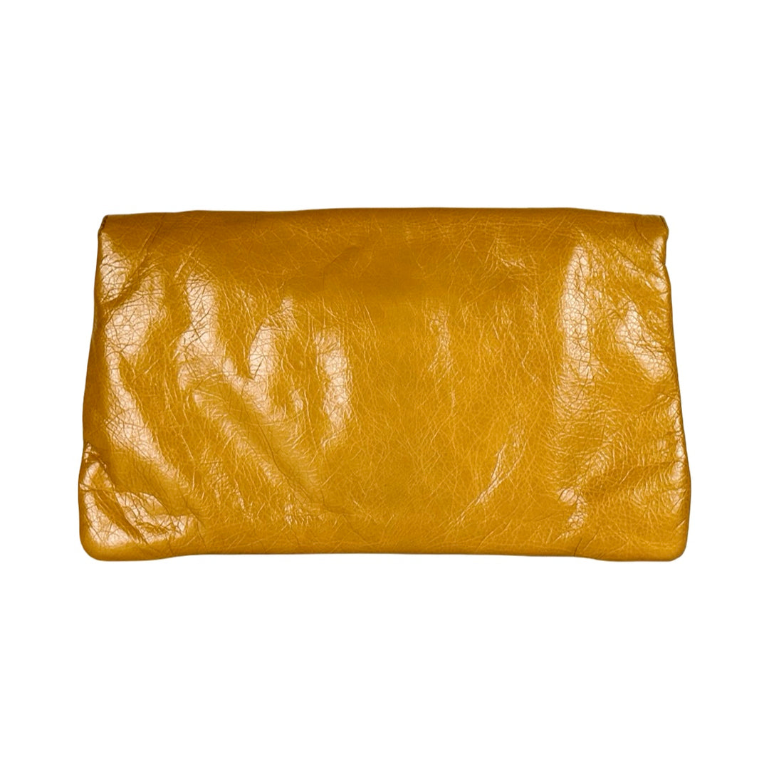 Balenciaga Yellow City Clutch Bag