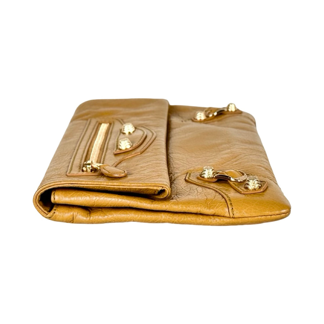 Balenciaga Yellow City Clutch Bag