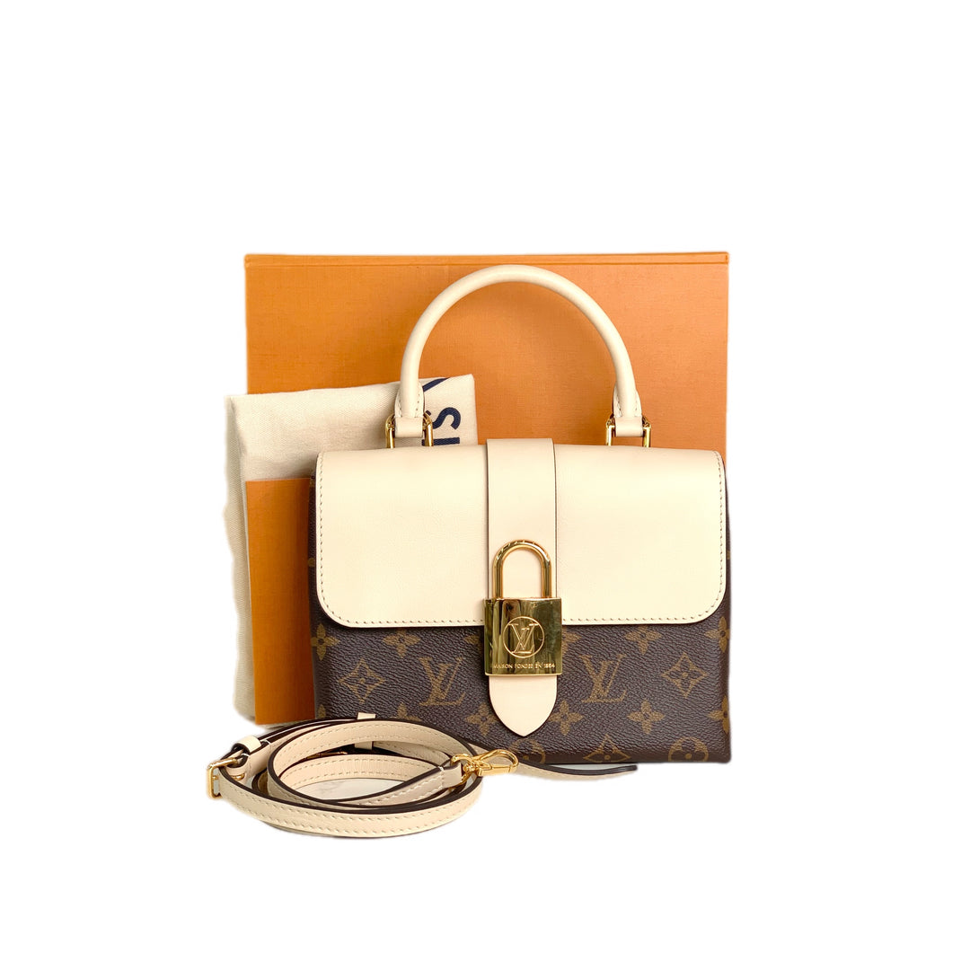 Louis Vuitton White/Monogram Locky BB Bag