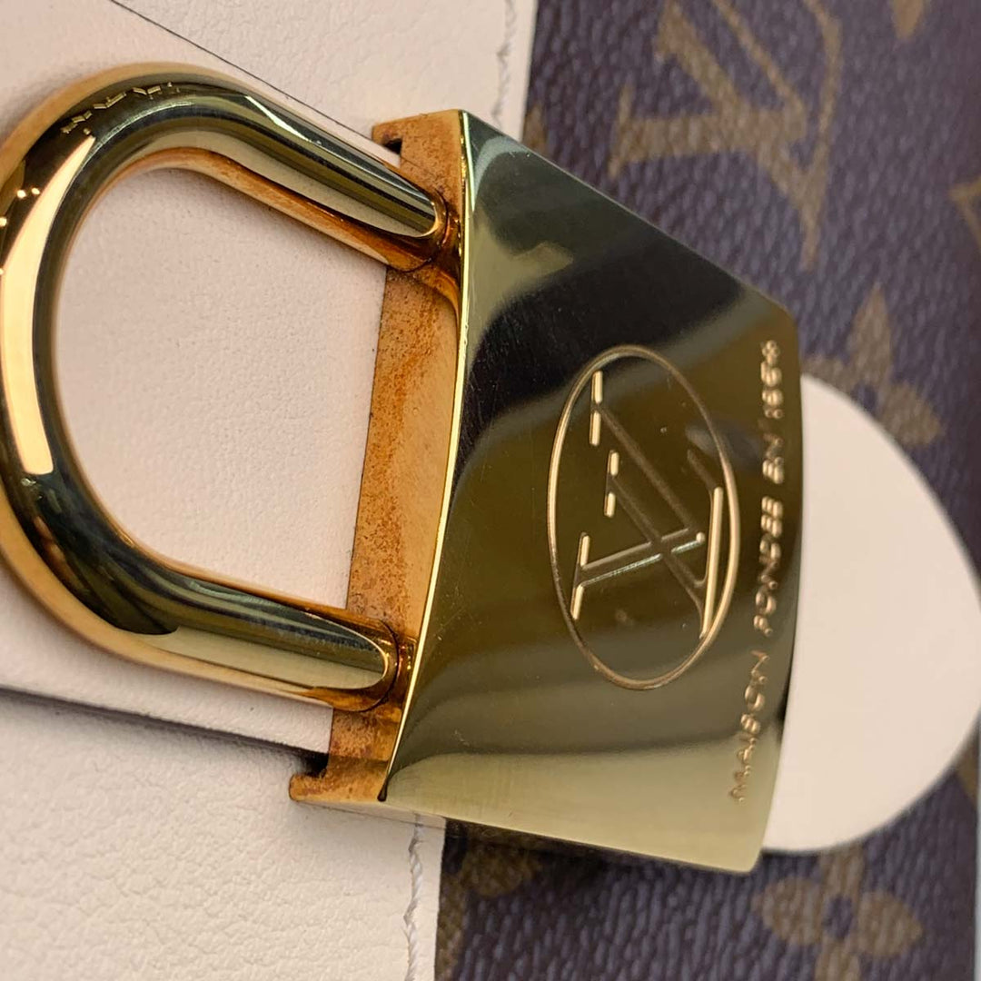 Louis Vuitton White/Monogram Locky BB Bag