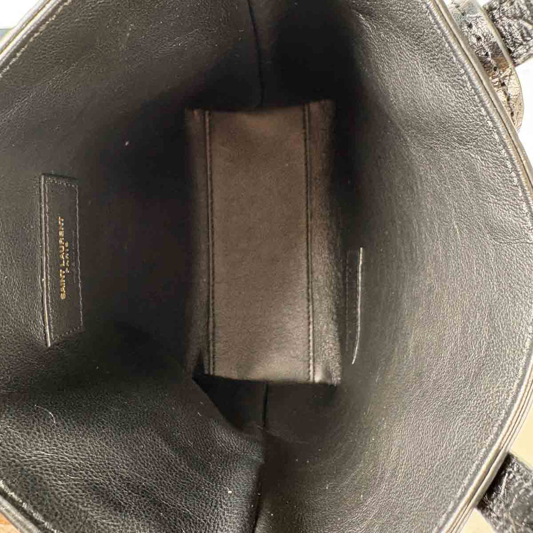 Saint Laurent Toy Shopping Tote Bag Croc-Embossed