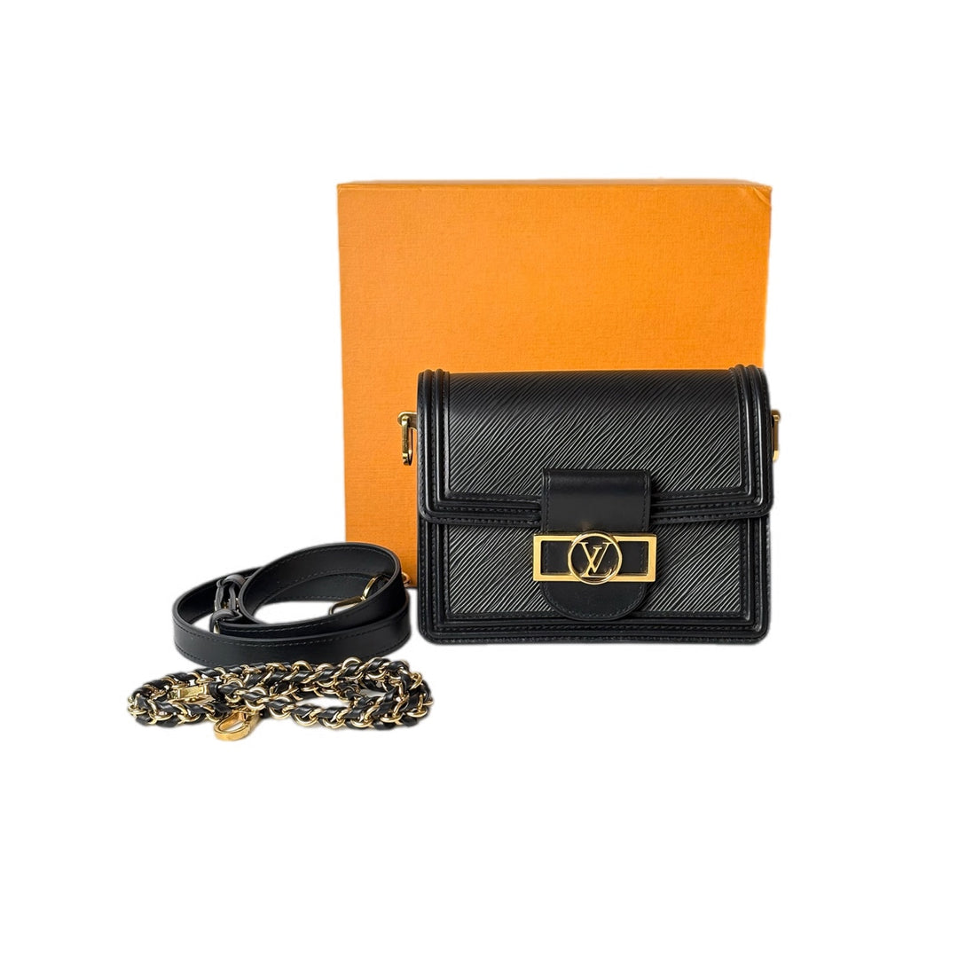Louis Vuitton Dauphine Mini Black Epi