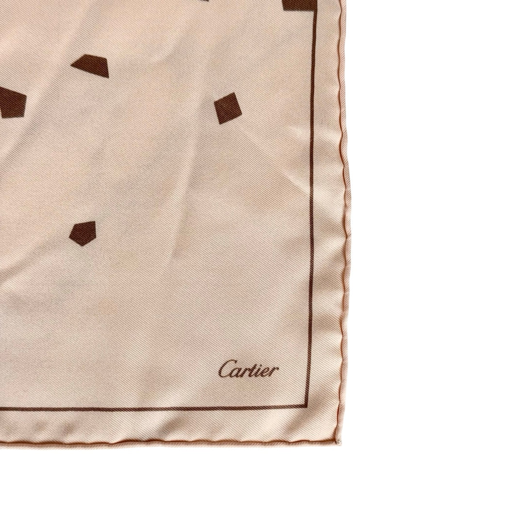 Cartier Silk Scarf Panther 45cm