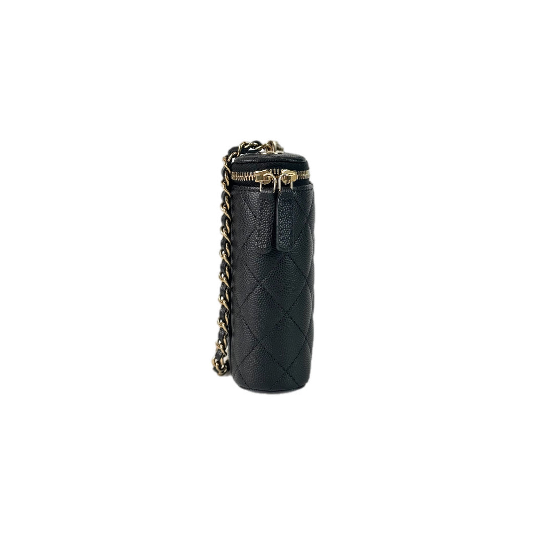 Chanel Black Vertical Box Chain Bag