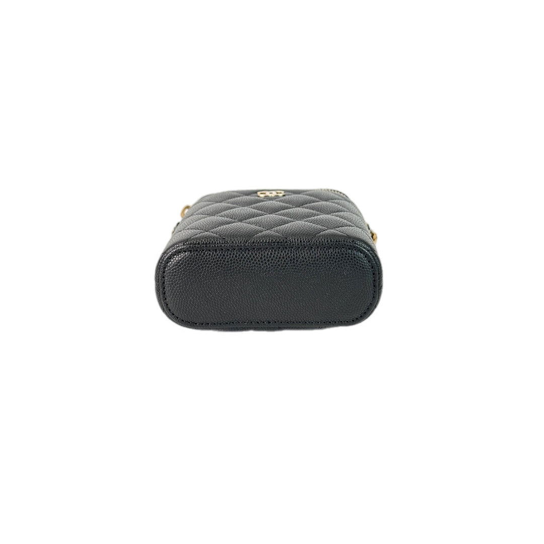 Chanel Black Vertical Box Chain Bag
