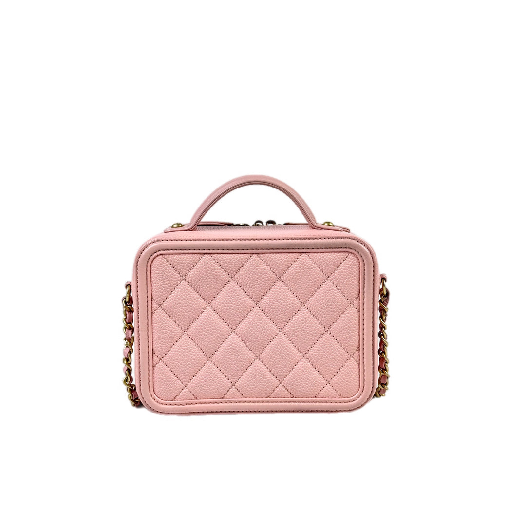 Chanel Vanity Box Mini Pink Caviar