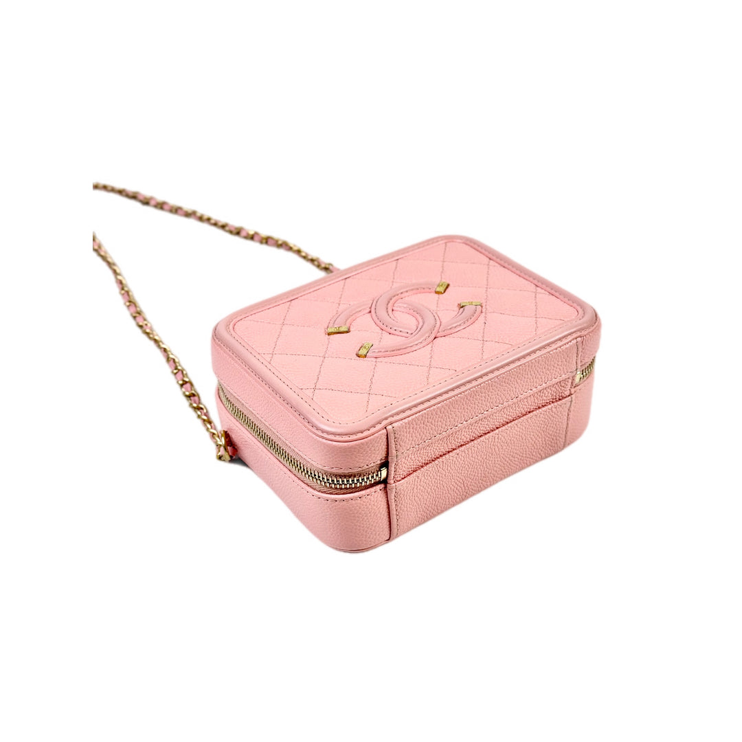 Chanel Vanity Box Mini Pink Caviar